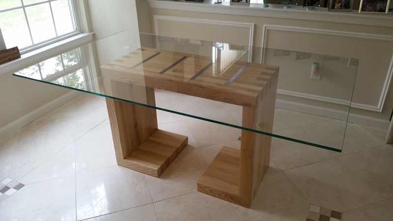 Glass Top Dining Table