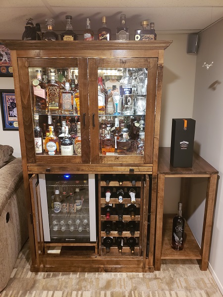 Bar Cabinet and Side Table